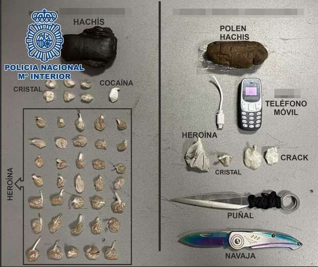 Fueron interceptadas por los agentes de la Policía Nacional y funcionarios de prisiones antes de que se produjera el encuentro / TA